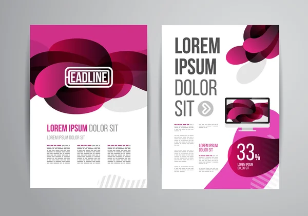 Brochure ontwerp sjabloon — Stockvector