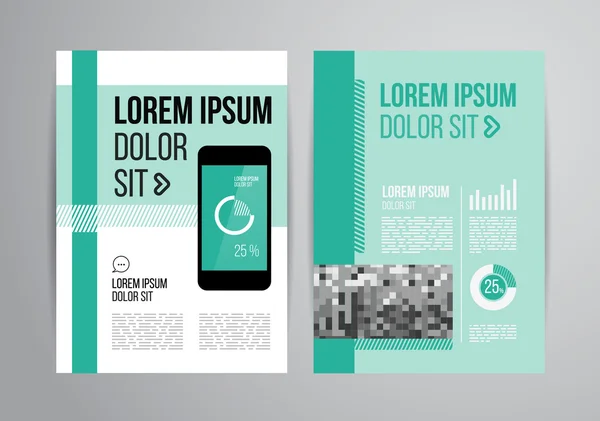 Brochure ontwerp sjabloon — Stockvector