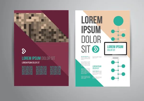 Modèle de conception de brochure — Image vectorielle
