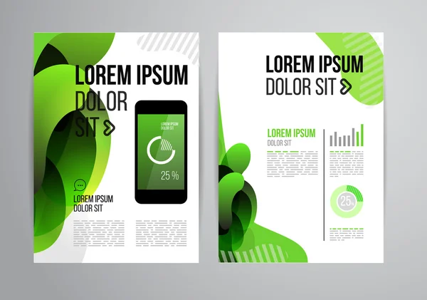 Brochure modello di design — Vettoriale Stock