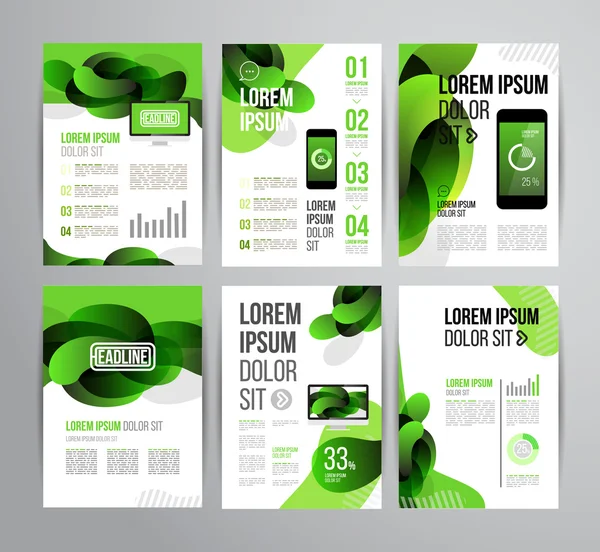 Brochure ontwerp sjabloon — Stockvector