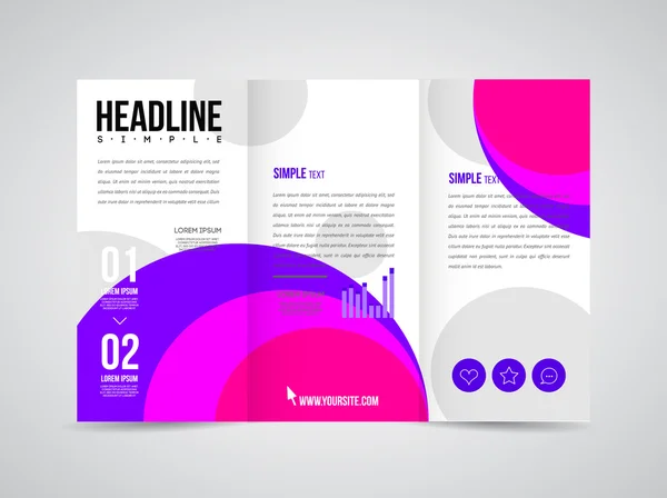 Brochure design flyer — Image vectorielle