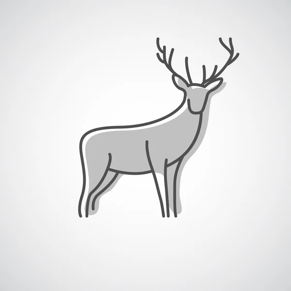 Projektowanie logo jelenia — Wektor stockowy