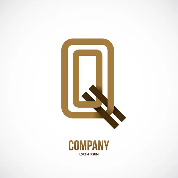 Letter Q ontwerp — Stockvector