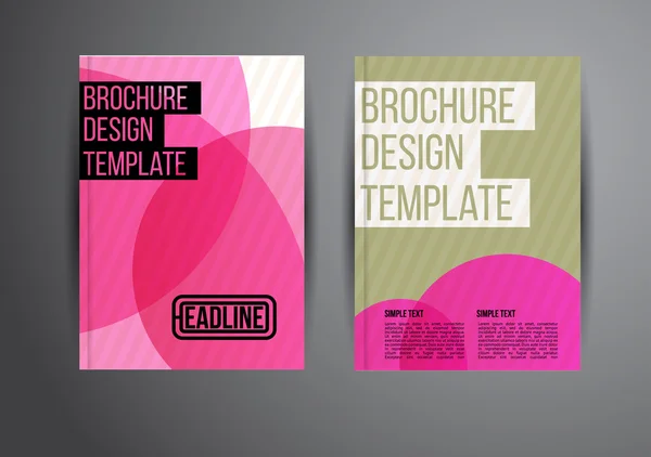 Folder, Brochure ontwerpsjablonen — Stockvector