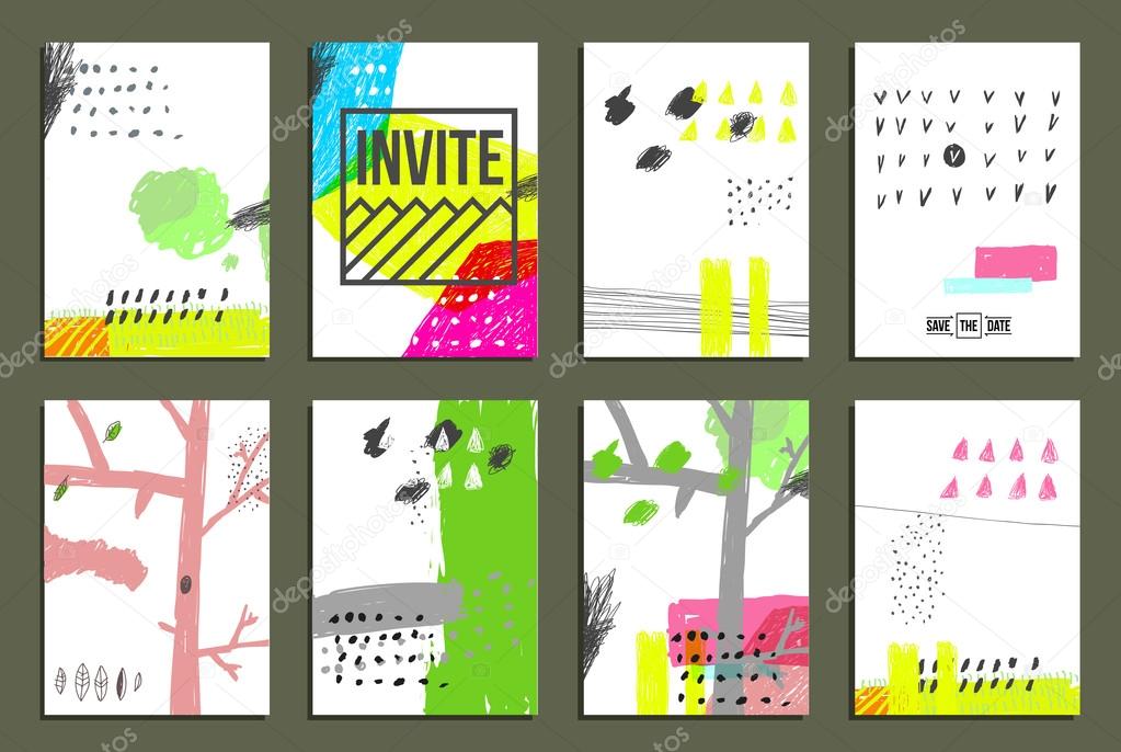 invite cards set