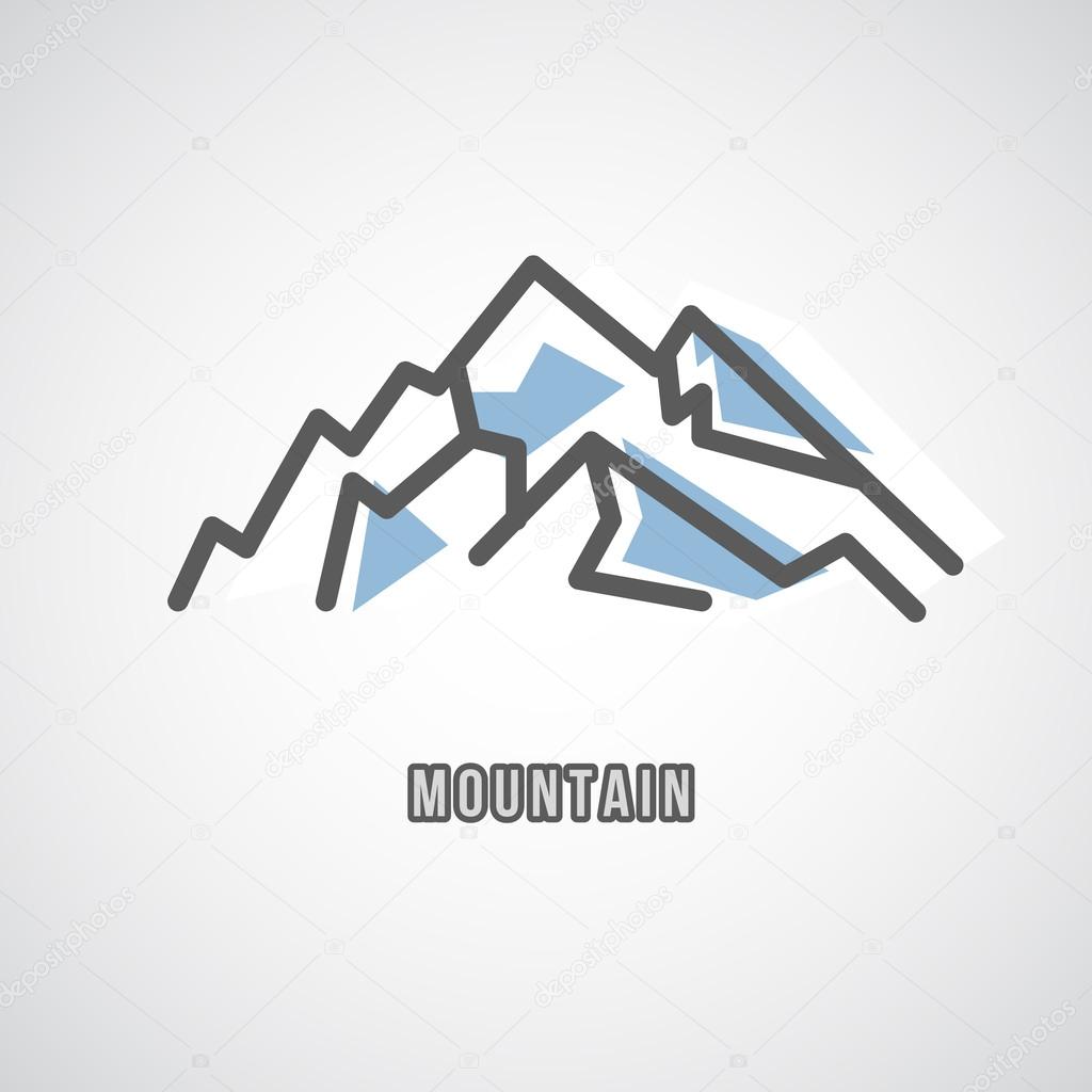 Mountain logo. travel icon