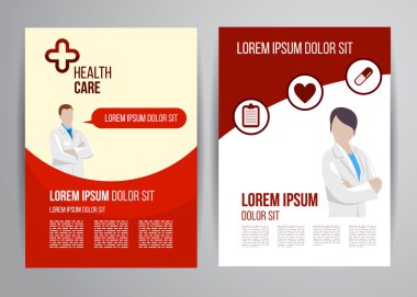 Doktorlar ile klinik sağlık broşürü