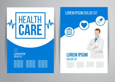 Doktorlar ile klinik sağlık broşürü