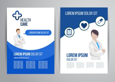 Doktorlar ile klinik sağlık broşürü