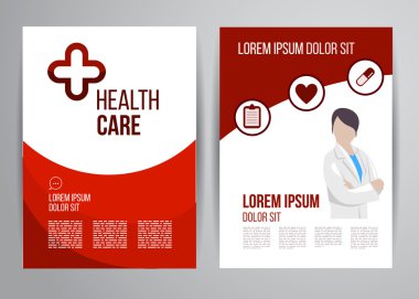 Doktorlar ile klinik sağlık broşürü