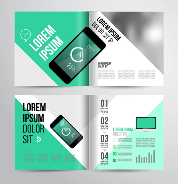 Modèle de brochure design — Image vectorielle