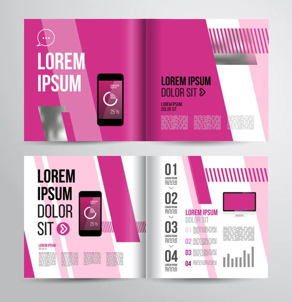 Brochure ontwerp sjabloon — Stockvector