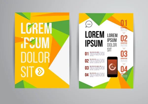 Brochure ontwerp sjabloon — Stockvector