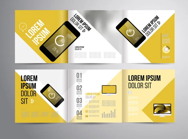 Brochure ontwerp sjabloon — Stockvector