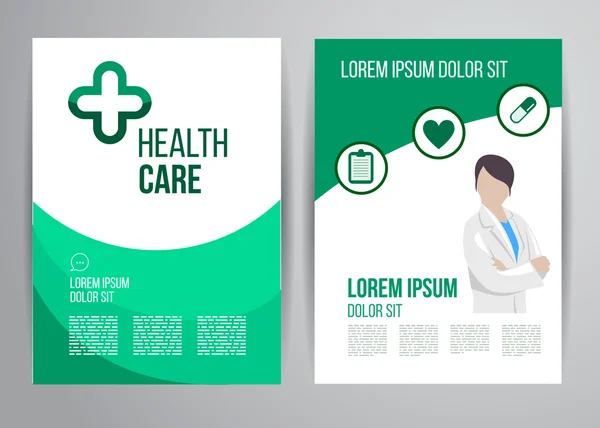 Doktorlar ile klinik sağlık broşürü