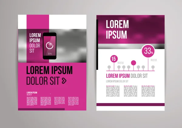 Brochure ontwerp sjabloon — Stockvector