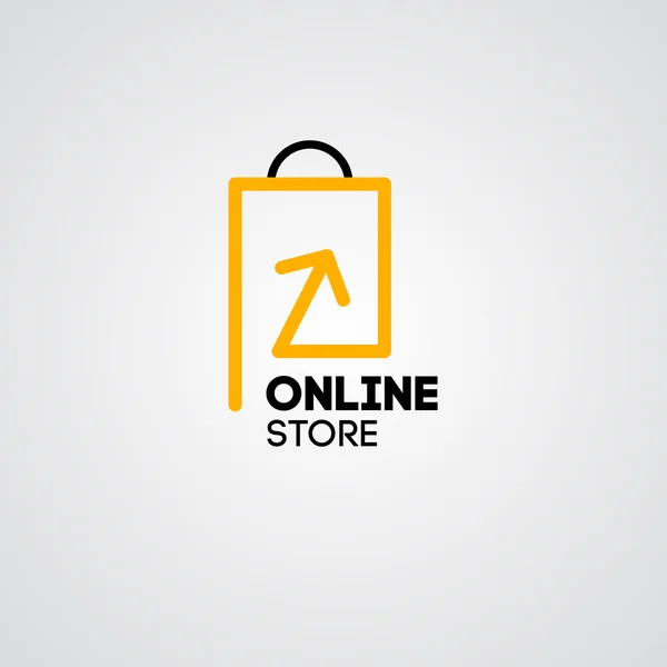 On-line shop log — Stockový vektor