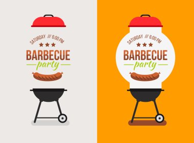 Barbekü veya Barbekü partisi davetiyesi
