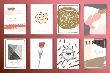 Set of Creative Cards backgrounds