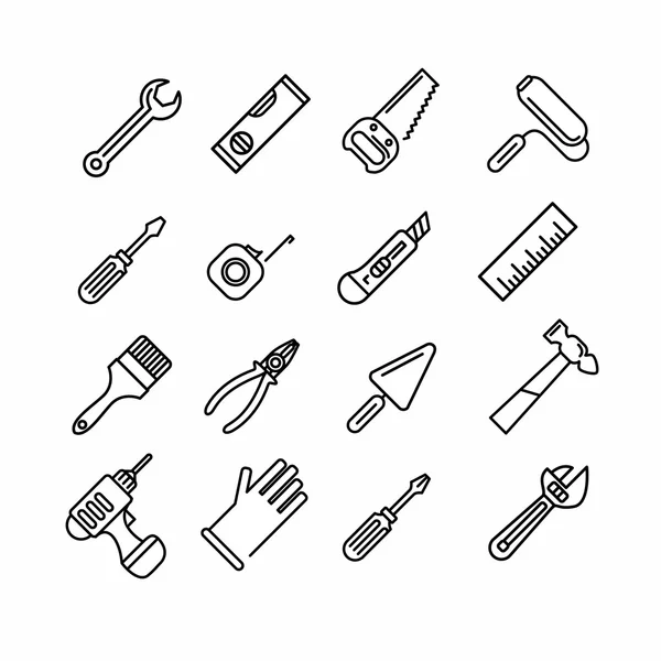 Herramientas iconos conjunto — Vector de stock