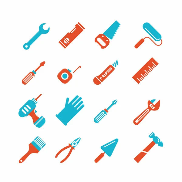 Outils icônes ensemble — Image vectorielle