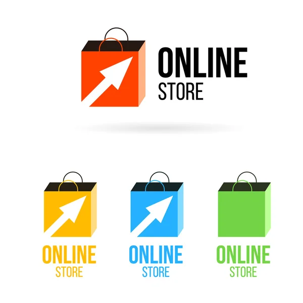 Online store design logo — Stockvector