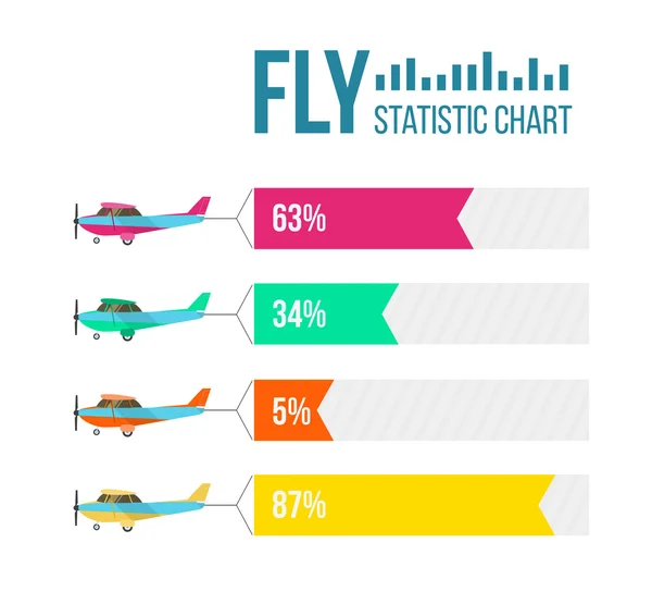 Flying planes set with banners — Stockvector