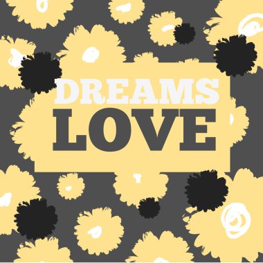 Vintage baskı ve metin.