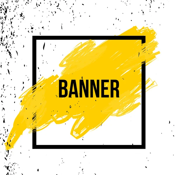 Poster or banner with frame. — 스톡 벡터