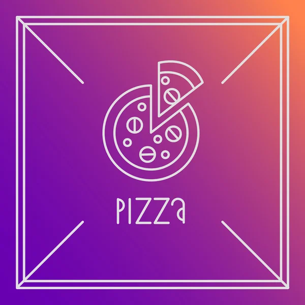 Elemento de design de pizza —  Vetores de Stock