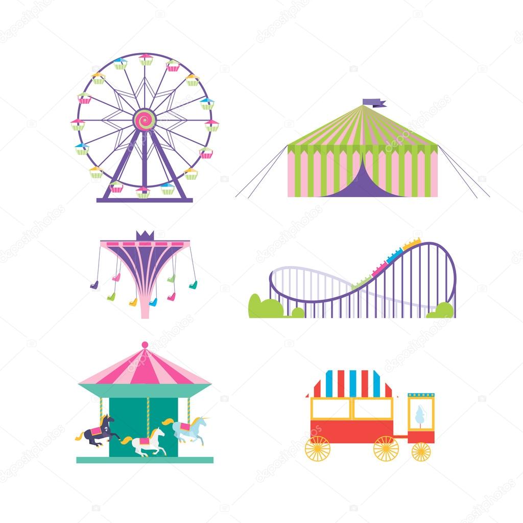 Amusement park set