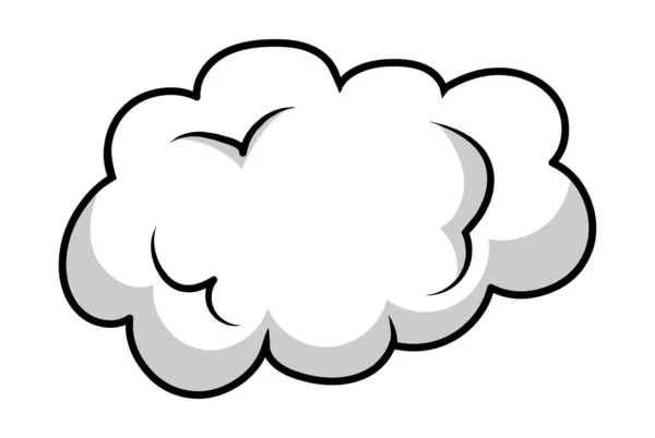 Icône Cloud Dessin Illustration Vectoriel Isolé Fond Blanc — Image vectorielle