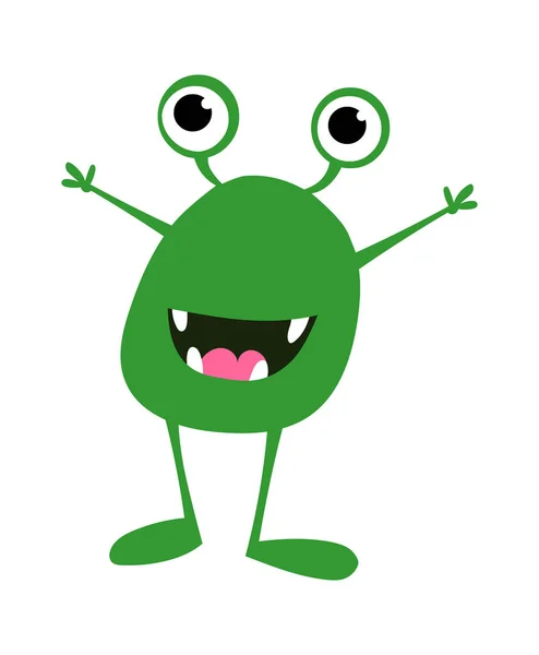 Çizgi film canavarı, Cadılar Bayramı için Vektör illüstrasyonu