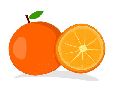 Turuncu vektör stoku iamge vektör çizimi beyaz arkaplanda izole edildi