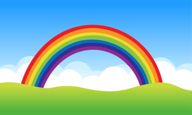 Gökkuşağı Parlak gökyüzü Yaz Alanı