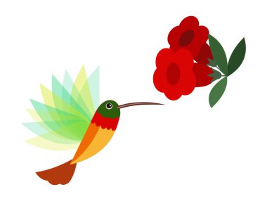 Mırıldayan Kuş illüstrasyon vektörü beyaz arkaplanda izole edildi