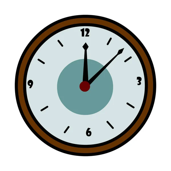 Reloj Cara Vector Ilustración Aislada Sobre Fondo Blanco — Archivo Imágenes Vectoriales