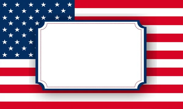 American Flag Partriotic Background — Stock Vector