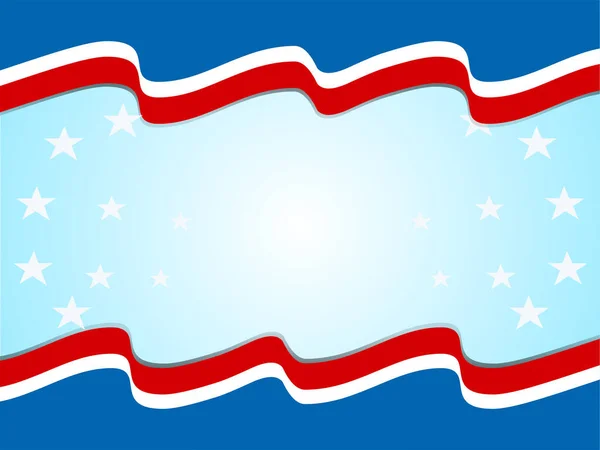 Fundo Patriótico Vetor Bandeira Americana — Vetor de Stock