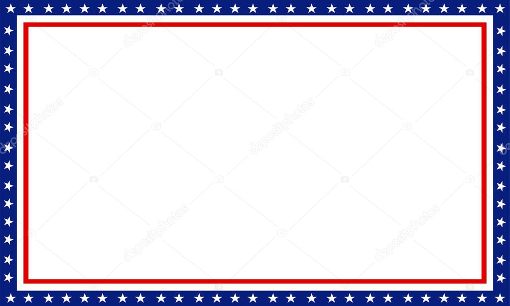 American flag banner frame