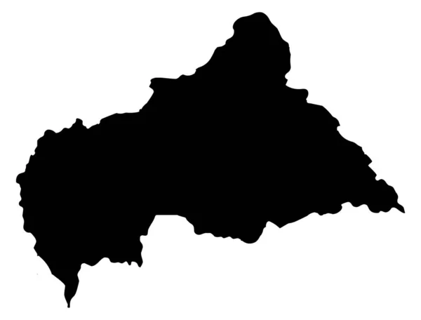 Colômbia Mapa Silhueta Vetor Isolado Sobre Fundo Branco —  Vetores de Stock