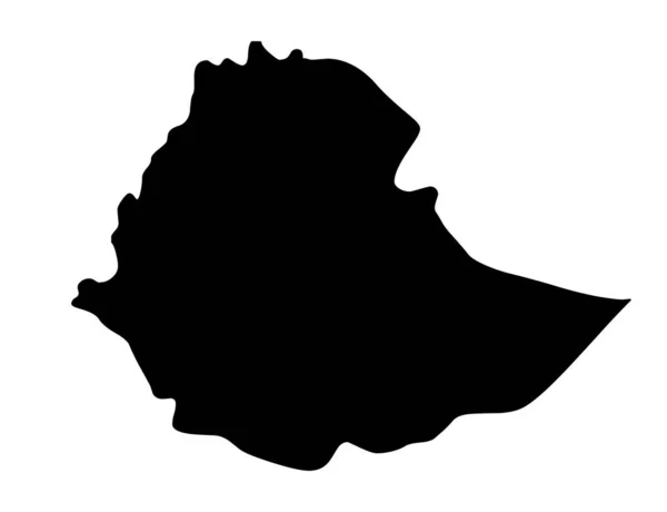 Guinea Karte Silhouettenvektorabbildung Auf Weißem Hintergrund — Stockvektor