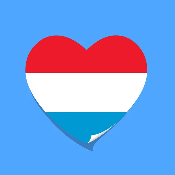 Szeretem Luxemburgi Zászlót — Stock Vector