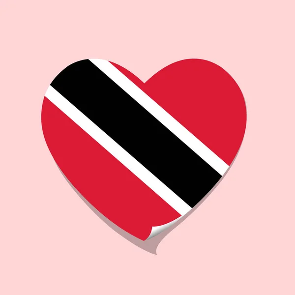 Ich Liebe Trinidad Und Tobago Herzen — Stockvektor