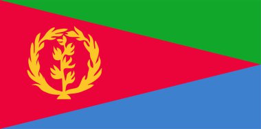 Eritre ulusal bayrak vektörü