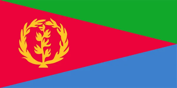 Eritre ulusal bayrak vektörü