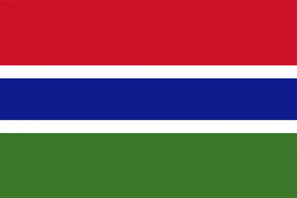 Gambia Vector Bandera Nacional — Archivo Imágenes Vectoriales
