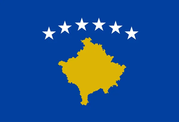 Kosovo Nationalflagge — Stockvektor
