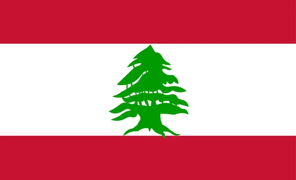 Διανυσματική Απεικόνιση Σημαίας Λιβάνου — Διανυσματικό Αρχείο